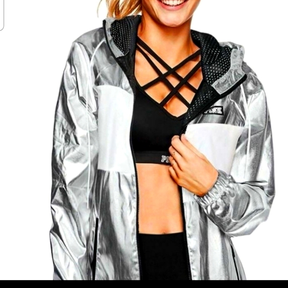 PINK Victoria's Secret Jackets & Blazers - NWT Pink Victoria Secret Windbreaker